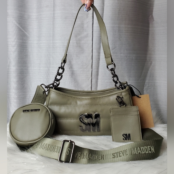 ★Steve Madden★新作★大人気★ZOEYY BAG★バッグ2色 Steve Madden | Bags | Steve Madden Olive Green Quilted Bzoia